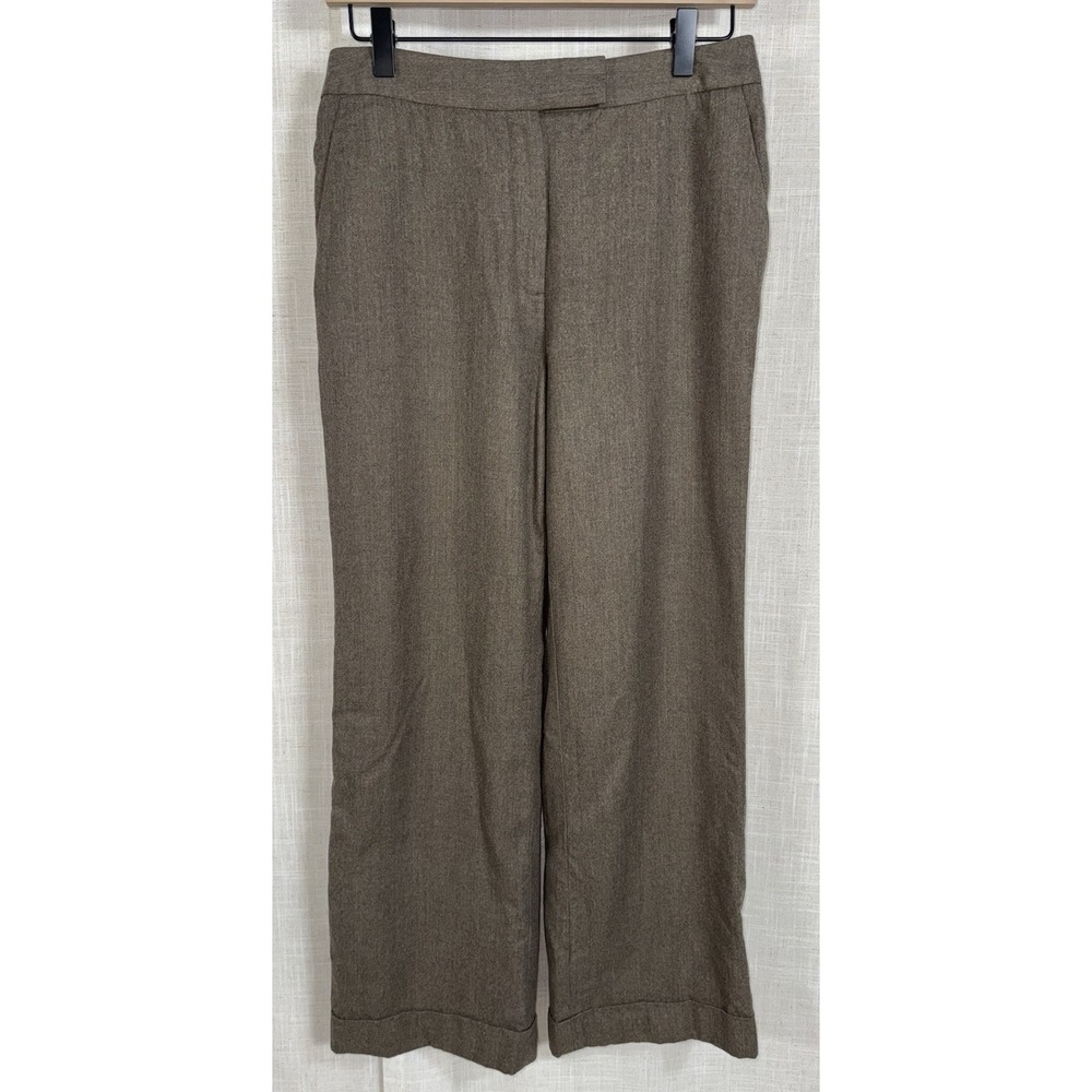 Brooks Brothers Brown‎ Trousers Dress Pants Women's Sz 8 100% Wool Slacks Lined